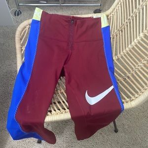 Nike leggings zip up small workout